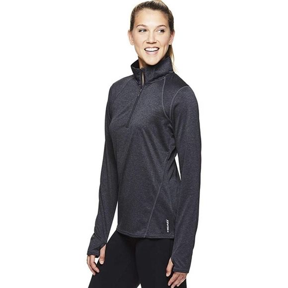 HEAD 1/2 Zip Up Pullover Workout Jacket Top Large - Picture 1 of 12